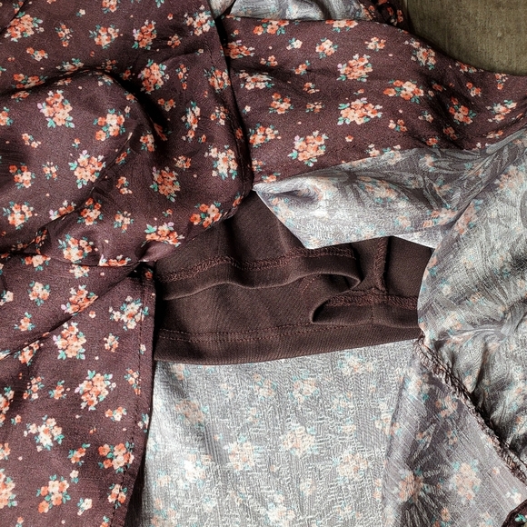 NWT Wrap Front Floral Ruched Mini Dress by NSR/Napean Sea Road Size Medium - Picture 5 of 16